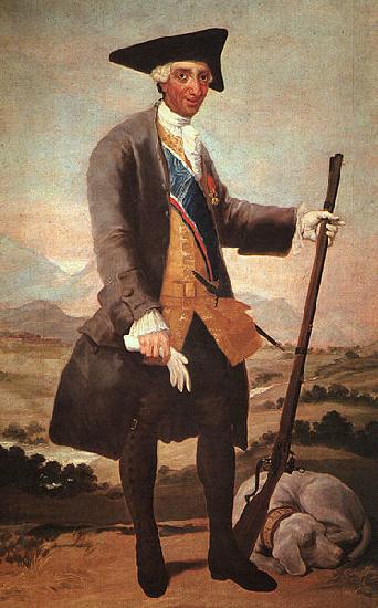 Francisco de Goya King Charles III as a hunter oil painting image